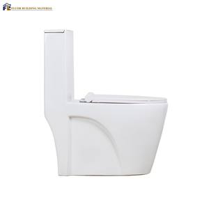 <span class=keywords><strong>Inodoro</strong></span> de cerámica moderno de una pieza con doble descarga, montado en el suelo, con sifón en S para baño - Product Image 3