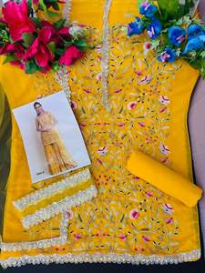 Fournisseur direct d'usine Sharara Salwar Suit Sharara Suit brodé pour mariée pour les festivals et les fêtes Disponible en gros - Product Image 6