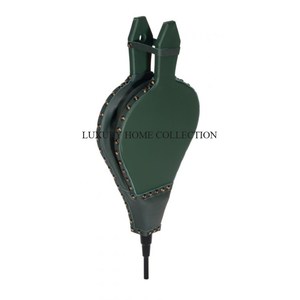 Fuelle de fuego de trabajo de cuero de madera rústico decorativo con fuerte presión de aire y mango de madera hecho a mano para un fácil uso de la chimenea - Product Image 3