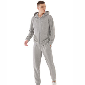 Ensemble de survêtements respirants personnalisés unisexe survêtements d'entraînement avec logo pour le jogging motif solide d'hiver pour hommes - Product Image 4