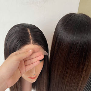 100% nuevas extensiones de cabello humano vietnamita crudo hueso peluca recta pelo marrón natural peluca pelo de alta calidad - Product Image 3