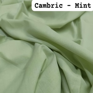 Fabricant de tissus de qualité supérieure super doux personnalisé de l'Inde Collection de tissus Cambric unis en coton 100% de couleur naturelle - Product Image 4