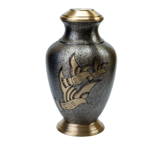 Urnes funéraires en laiton de haute qualité avec gravure complète étain et couleur rose urnes funéraires en métal fini pour cendres humaines - Product Image 3