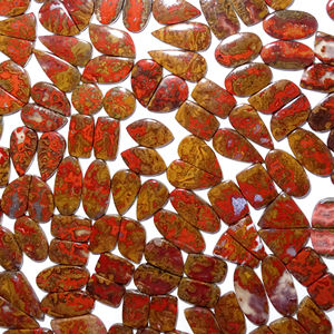 Paire d'agates naturelles du Maroc Paire de pierres précieuses en vrac pour boucles d'oreilles Forme de mélange personnalisable Non améliorée - Product Image 5