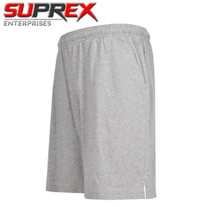 Custom Mens Woven Cotton Fleece Solid Shorts Elastic Waist Breathable Comfortable Gym Casual Summer Streetwear - Product Image 6