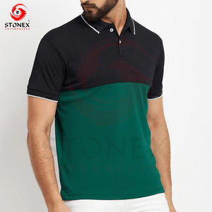 เสื้อโปโลสำหรับผู้ชายเสื้อยืดถักยาวปรับแต่งสีได้ - Product Image 1