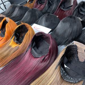 Wholesale 100% Vietnamese Remy <b>Hair</b> Raw Colored Lace <b>Extensions</b> Tangle-Free Bone Straight <b>Wig</b> Bundles Shed-Free Available - Product Image 3