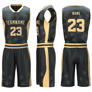 Uniforme de Baloncesto Personalizado 100% Poliéster, Transpirable, Antibacteriano, de Secado Rápido, Talla Grande, Sublimado, Unisex - Product Image 4