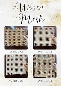 Hoja de ratán natural, tejido hexagonal, cinta de caña, muebles de ratán, origen Vietnam, 16 pulgadas, 18 pulgadas, 20 pulgadas, 24 pulgadas, ángulo - Product Image 4