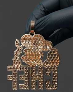 Colgante de Letra CHIEF con Incrustaciones de Moissanita, Chapado en Rodio/Oro sobre Plata 925, Estilo Hip-Hop Hatton, para Fiestas, Colgantes y Dijes - Product Image 3