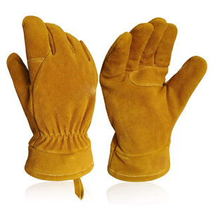 Guantes de soldadura TIG de cuero de grano de oveja de alta calidad de tamaño XL, guantes de seguridad antideslizantes para extinción de incendios, calor ignífugo antiimpacto - Product Image 1