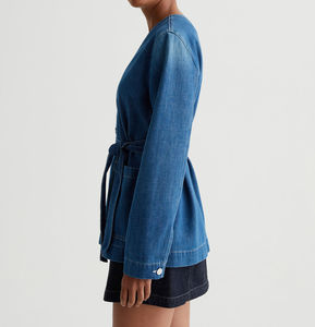 Chaqueta vaquera de estilo callejero para mujer, transpirable, ecológica, impermeable, de secado rápido, relleno de algodón, precio competitivo al por mayor - Product Image 3