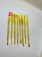 Dorlon Coupeur de cuticules en acier inoxydable plaqué or 5.5 "de haute qualité Soins personnels durables Fournitures pour ongles Outils de beauté
