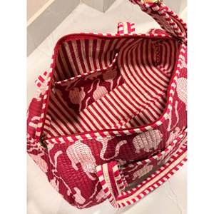 Sac de voyage matelassé en coton indien XL, sac de sport et de fitness, fermeture éclair, doublure en polyester, design pliable, imprimé - Product Image 2