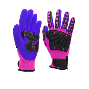 Nitrile Coated Anti Slip Professional Impact Resistant High Visibility Heavy Duty Fingertips Smooth Textured Safety Gloves - Product Image 1