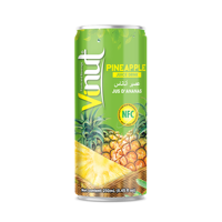 Ananas NFC Sap Puree 250ml Laagvet 24 Blikjes/Karton Private Label OEM ODM Groothandel