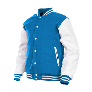 Customised Men's <b>Patch</b> Polyester Cropped Varsity <b>Jacket</b> Fashionable Loose Casual Letterman Design for Winter Pattern Decoration - Product Image 3