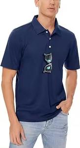 Hombre personalizado al aire libre para Polos transpirable casual patrón sólido con logotipo de talla grande al por mayor - Product Image 2