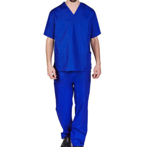Unisex Medical Scrubs Hospital Uniforms <b>Doctor</b> Nurse Suit Made of Polyester/Spandex Needle Detection Seamless Fusing Wholesale - Product Image 1