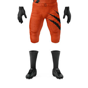 Ensembles d'uniformes de football américain de haute qualité en polyester à manches courtes pour l'équipe Chemises de football respirantes Style pantalon fabriqué - Product Image 6