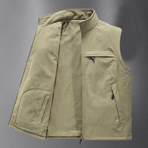 Haute qualité hommes respirant hiver coton polaire gilet décontracté OEM Outwear chaud sans manches vestes pour vêtements d'extérieur - Product Image 2