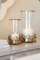 Bougeoir unique décoratif en métal nickelé pour la décoration de la maison Bougeoir fait main pour le support de bougie de pièce maîtresse de mariage