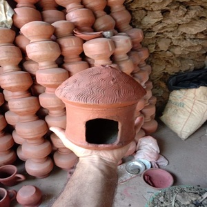 Nido de Pájaro Hecho a Mano con Arcilla Pura, Decoración Ecológica para el Hogar, Artesanía Natural, Artesanía Tradicional, Materiales Naturales, Funcional - Product Image 1