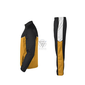 Men Vintage Jogger Sets Two Piece Set Patchwork Zip up Puff Track Polyester Jacket and Track <b>Pants</b> Breathable Custom Tracksuit - Product Image 3