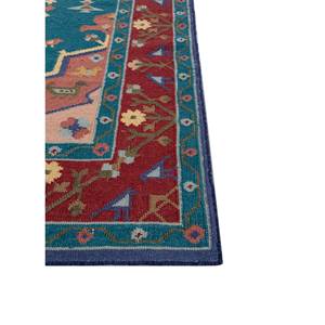 Alfombras de Lana Tejidas Planas Azules Beduinas para Decoración del Hogar ADWL-23002 - Product Image 4