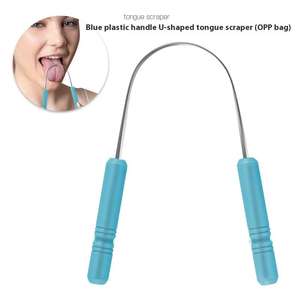 Outil d'hygiène buccale : Nouveau gratte-langue avec brosse à manche en plastique pour nettoyer la langue et éliminer la mauvaise haleine - Product Image 6