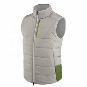 Gilet tactique matelassé sans manches unisexe à col montant et poches latérales Logo personnalisé Gilet tactique matelassé de coupe régulière pour hommes pour l'hiver - Product Image 3