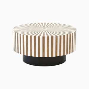 Table basse en bois de style antique avec incrustations en os, fabriquée en Inde, disponible au prix direct d'usine. - Product Image 6