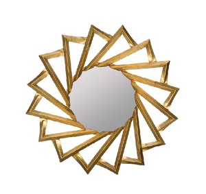 Best-seller Vente en gros Miroir mural de maquillage rond en métal portable suspendu en fil de fer pour salon ou salle de bain - Product Image 1