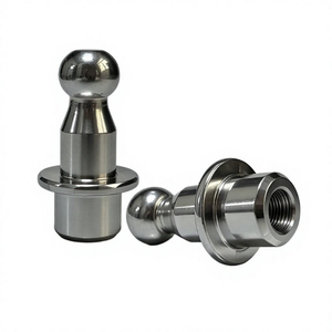 Pasador de localización con cabeza esférica escalonada, forjado en frío, personalizado, de cobre, hierro, aluminio, acero inoxidable, aleación de titanio - Product Image 1