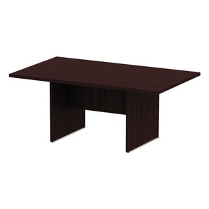 Mesa de conferencias rectangular serie Alera Valencia ALEVA717242MY 70.88 pulgadas. X 41.38 Pulgadas X 29.5 Pulgadas Acabado en Caoba - Product Image 2