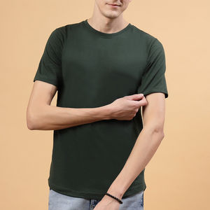Camiseta de hombre de calidad de marca al por mayor 100% algodón cuello redondo en Nuevo diseño de moda camiseta transpirable de manga corta de secado rápido - Product Image 1
