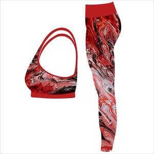 Imprimé léopard imperméable respirant à manches courtes costume de sport femmes mode impression pièce haut court taille haute Leggings entraînement - Product Image 3