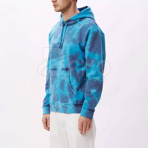 Wholesale Customized Breathable Tie Dye Hoodies Solid Color with Unique Print Pattern XS Size Latest Style <b>Fleece</b> Hooded <b>Jacket</b> - Product Image 3