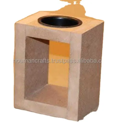 new arrival Creative Design Wooden Incense Burner Bakhoor Burner Wood Arabic Censer Incense Holder