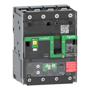 Interruttore Automatico Schneider Electric C11H44V050B ComPacT NSXm H, 4 Poli, 4d, 50A, Micrologic 4.1, Trip 70kA, 415VAC - Product Image 1