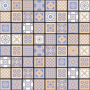 กระเบื้องเซรามิกลายดอกไม้ใหม่ขนาด30x30ซม. บริการออกแบบพื้นห้องครัวห้องอาบน้ำสไตล์โมร็อกโก - Product Image 2