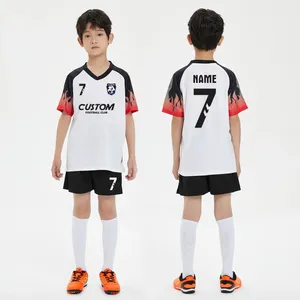 Uniforme de fútbol para niños, camisetas de fútbol de secado rápido para niños, camisetas de uniforme de fútbol transpirables para niños - Product Image 4