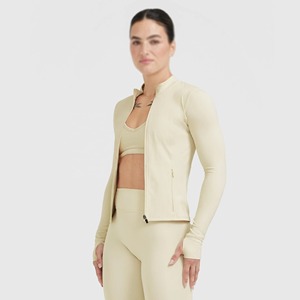 Ropa activa para mujer Cremallera completa Gimnasio Fitness Chaqueta Invierno A prueba de viento Slim Fit Manga larga Yoga Top Impreso Reversible Tallas grandes - Product Image 2