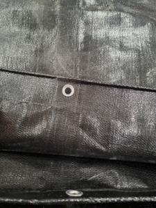 Tissu de bâche PE noir personnalisable style uni imperméable avec taille GSM personnalisée et options de marque disponibles - Product Image 3