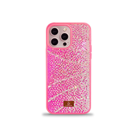 Étui de téléphone portable de luxe antichoc en TPU+PC avec diamants et paillettes en relief, sans support, pour S25 Ultra