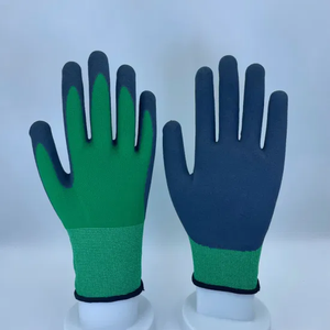 Logo personnalisé Construction lisse industrielle de protection anti-huile imperméable latex enduit gants de sécurité au travail fabricant - Product Image 1