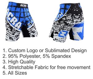 คุณภาพสูงที่กําหนดเองระเหิด MMA กางเกงขาสั้นผู้ชาย BJJ Grappling Kick มวยไทยกรงต่อสู้ขายส่งศิลปะการต่อสู้สวมใส่ - Product Image 6