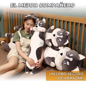 Peluche de Husky de 90 cm de Largo, Cojín y Sofá de Peluche para Niños - Product Image 4
