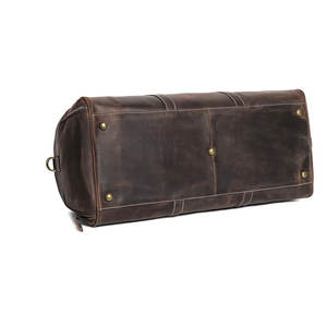 2025 Available Genuine Leather Waterproof Travel Training Bag Custom Logo Vintage Style Durable Lightweight <b>Adjustable</b> <b>Strap</b> - Product Image 3