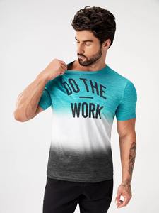 Camiseta Deportiva Premium para Hombre, 100% Algodón, Secado Rápido, para Entrenamiento, Tejido de Punto, Estampado Digital, Ropa Deportiva - Product Image 5
